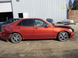 2001 LEXUS IS300 ORANGE 3.0L AT Z16555